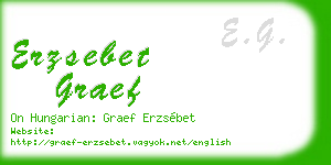 erzsebet graef business card