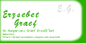 erzsebet graef business card